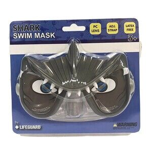 Lifeguard Kids SHARK SWIM MASK FOR KIDS Adjustable Straps 3+ Latex Free Gift